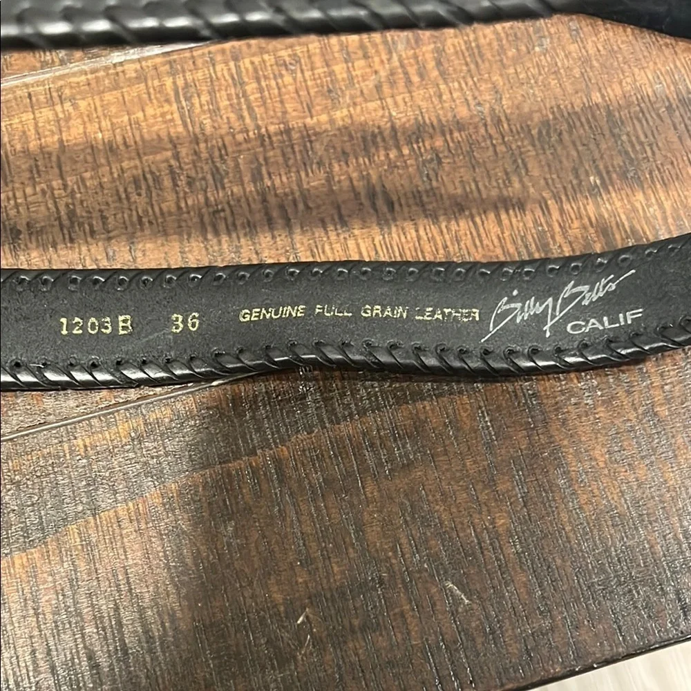 Classic Black Leather Belt